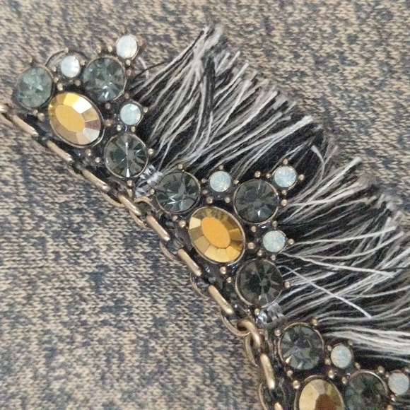 Loft Fringe Jeweled Necklace - Picture 3 of 5